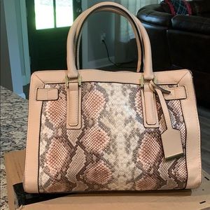 Snakeskin print purse
